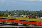 Massenschüttgutlager und die Bahnverladestation im Rüstersieler Groden