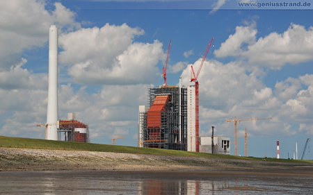 Hintergrundbild - GDF Suez Kraftwerksbaustelle in Wilhelmshaven
